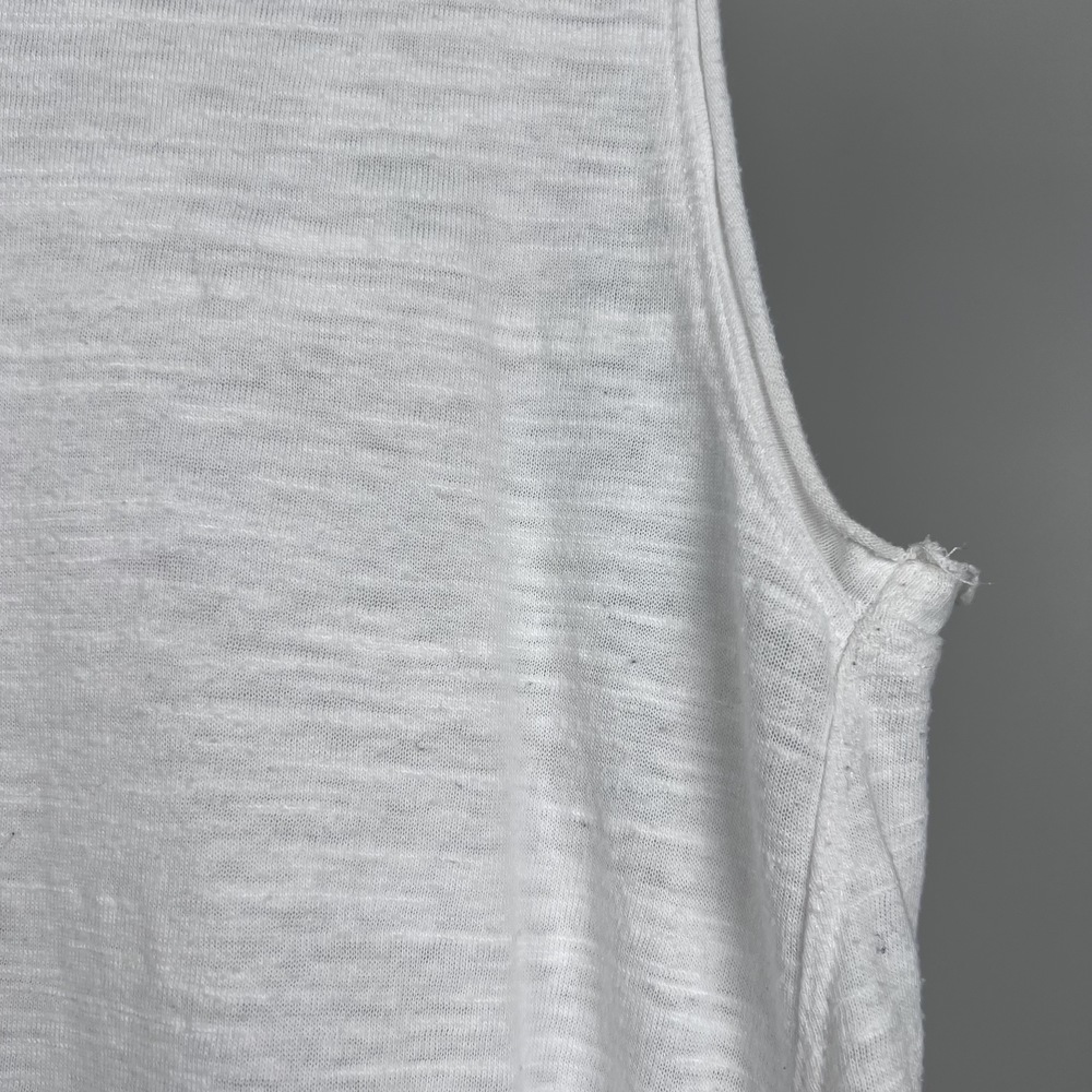 Anthropologie Maeve White Sleeveless Tank Top Side Tie XS - Picture 4 of 11